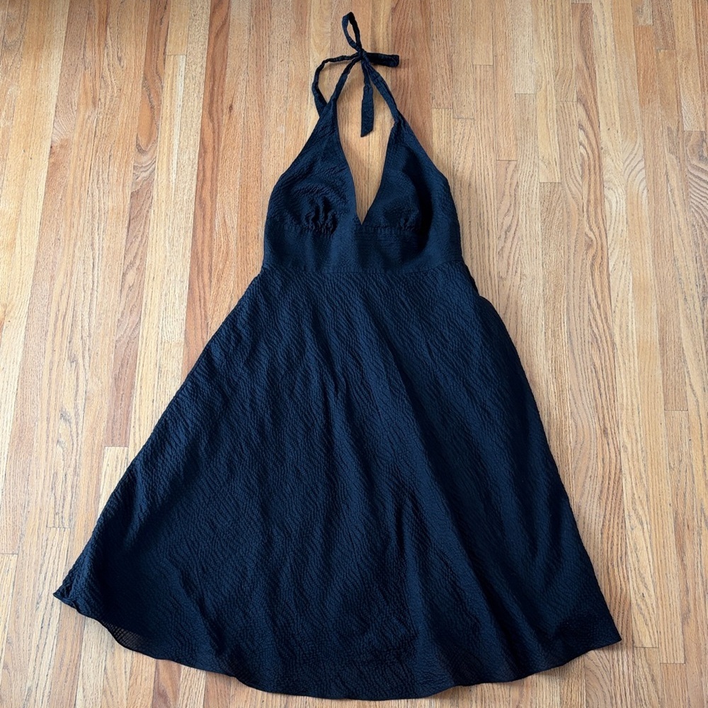 J. Crew Elegant Black Backless Dress